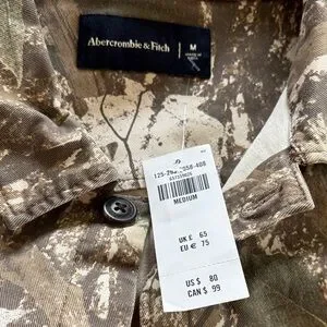Abercrombie & Fitch Brown Camouflage Shirt